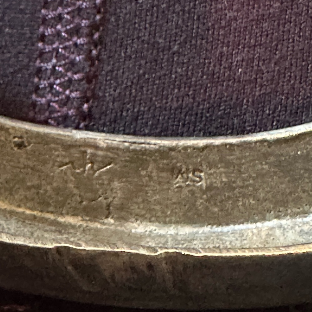 Heavyweight distressed silver bracelet. - Picture 4 of 4